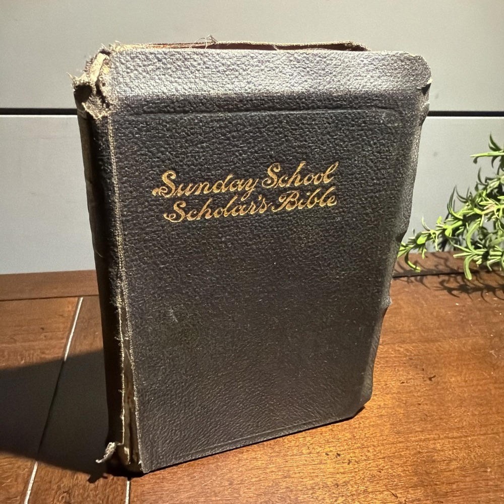 1923 SUNDAY SCHOOL SCHOLAR'S BIBLE (American Standard Version) by Thomas Nelson